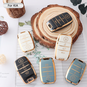 Coque de protection pour clé de voiture en TPU souple pour <span class=keywords><strong>Kia</strong></span> <span class=keywords><strong>Sportage</strong></span> Sorento Stinger Picanto K3 Cerato Accessoires <span class=keywords><strong>Porte</strong></span>-clés - Product Image 1