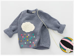 <span class=keywords><strong>Pull</strong></span> de Noël en laine fait main pour enfants, col rond, pas cher, de haute qualité - Product Image 2