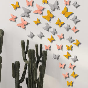 Sticker mural amovible décoratif pour maison et chambre, bricolage Durable, papillons métalliques 3d - Product Image 2