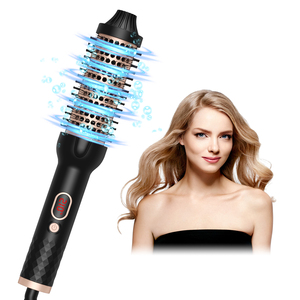Brosse à cheveux double PTC à air chaud haute température avec affichage LED - Product Image 1