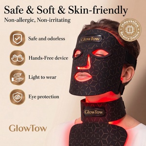 90 Led Beads Lightweight Face Mask Collagen Boosting Comfort <b>Therapy</b> Mask Touch Control Skin Rejuvenation <b>Red</b> <b>Light</b> <b>Therapy</b> Mask - Product Image 2