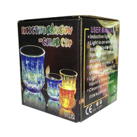 Clignotant tasse chope de bière verre led boisson tasse liquide lampe activée verre pour bar et fête