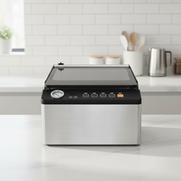 Cortador de Bolsas para Marinado Rápido - Máquina de Envasado al Vacío con Doble Soldadura y Pantalla de Vacío de -98Kpa
