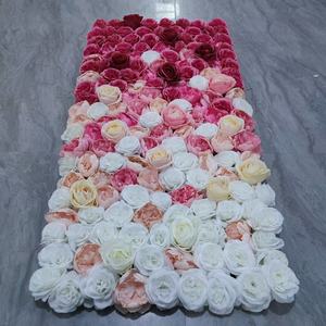 ฉากหลังดอกไม้ประดิษฐ์โทนสีฝันหวาน พร้อมการจัดดอกไม้ไล่เฉดสีเพื่อการตกแต่งวันหยุดแสนโรแมนติก - Product Image 3