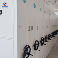 Sistema de Estanterías Móviles Compactas de Acero Industrial, Estante de Almacenamiento Resistente para Almacén, Oficina, Unidad de Archivo