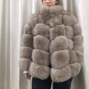Chaqueta de piel de zorro genuina <span class=keywords><strong>2020</strong></span> invierno <span class=keywords><strong>c</strong></span>álido al por mayor gabardina de piel para <span class=keywords><strong>mujer</strong></span> <span class=keywords><strong>a</strong></span> la venta - Product Image 3