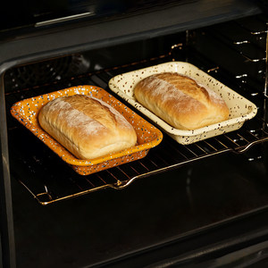 <span class=keywords><strong>Bandeja</strong></span> Rectangular Personalizada de Fábrica para Pescado Asado, con Esmalte Antiadherente de Grado Alimenticio y Diseño Salpicado - Product Image 2