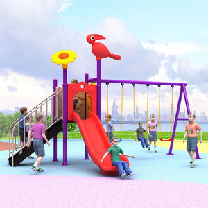 Equipo de patio de recreo competitivo de alta calidad, tobogán de plástico para exteriores de poste de 76 mm para <span class=keywords><strong>restaurante</strong></span> y parque de atracciones - Product Image 6