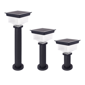 Solar <b>Led</b> Lawn <b>Light</b> 8W Aluminum Alloy Water Resistant With <b>Light</b> <b>Sensor</b> For Garden Outdoor Use - Product Image 2