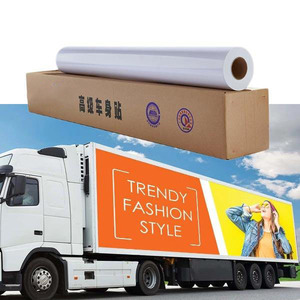 Rouleau de vinyle blanc brillant auto-adhésif imprimable à l'éco-solvant de 140g, anti-âge, pour affiches de bus/fenêtres et publicité - Product Image 1