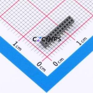 CLM-112-02-L-D-A Pin Socket SMD,P=1mm Connector ( Pitch: 1mm )( Row Spacing: 1mm )( Mounting Type: Vertical Mount ) - Product Image 1