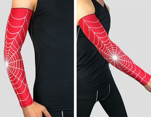 Mangas Largas Deportivas con Diseño de Telaraña, Antideslizantes, Protección Solar, para Baloncesto, Fútbol, Running - Product Image 6