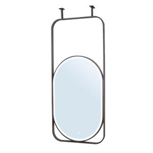 <span class=keywords><strong>Espejo</strong></span> de baño moderno para hotel, <span class=keywords><strong>espejo</strong></span> colgante ovalado luminoso táctil <span class=keywords><strong>giratorio</strong></span>, Material de vidrio, accesorio para inodoro y baño - Product Image 1