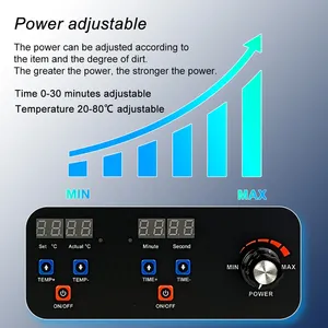 Limpiadores Ultrasónicos Portátiles para el Hogar de 600w 900w, Lavadora Ultrasónica de Vidrio de 30 Litros 220v con Desgasificación, Máquina de Limpieza Ultrasónica - Product Image 3