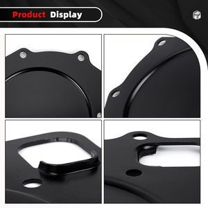Plaque arrière de pompe à eau M-8501-460BP en alliage d'aluminium noir pour moteurs Ford 429 460 à grand bloc - Product Image 3