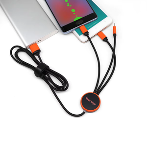 Câble de charge multiple 3 en 1, cordon de charge multiple, câble de charge USB avec logo lumineux pour téléphone portable/<span class=keywords><strong>IP</strong></span>/Galaxy/PS/iPads - Product Image 4