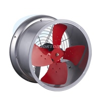 Ventilateur axial à quatre pôles pour conduits, idéal pour la ventilation des entrepôts et ateliers, haute efficacité, faible bruit, unité de circulation d'air industrielle