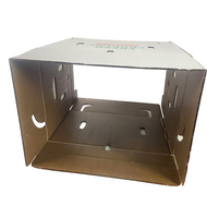 Boîtes d'emballage de légumes en carton de cire d'impression personnalisée Boîtes d'emballage agricole Carton enduit ciré imperméable pour fruits de mer