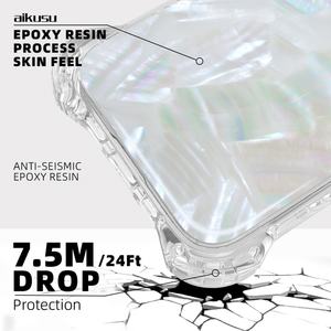 Étui de téléphone à protection contre les chocs avec 4 coins ultra-élastiques, coque transparente mate en TPU, coque magnétique de luxe naturelle pour iPhone 16 15 14 13 Pro Max - Product Image 5