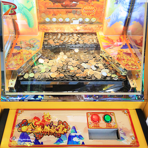 3 người chơi video vui chơi giải trí trò chơi Thiết bị trẻ em đi xe đồng tiền hoạt động trò chơi đồng xu Pusher Redemption Xổ Số vé máy - Product Image 5