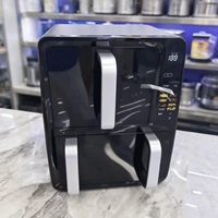 Penjualan Terbaik Ghana 2800W Hoffmans 12L Penggorengan Udara Listrik Dua Laci dengan Sentuhan Pintar, Mesin Panggang Bebas Minyak untuk Rumah Tangga Nigeria