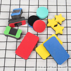 Usine en gros créatif dessin animé tableau noir feutre tissu couleur une génération cheveux gomme tableau blanc gomme EVA magnétique - Product Image 2