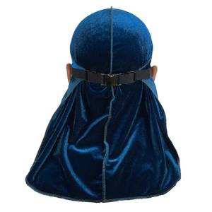 Gorros Durag de terciopelo personalizados de fábrica, con cierre de hebilla, 360 ondas - Product Image 4