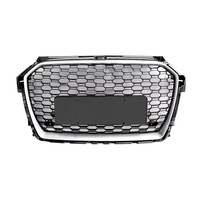 Voiture d'usine A1 S1 8X calandre avant en nid d'abeille ABS RS1 Look gril en maille noir brillant pour Audi A1 S1 2016 2017 2018 2019