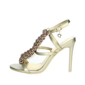 Sandales à talons pour femmes Braccialini BA8, noires, à talons hauts, à lanières, chaussures de soirée - Product Image 1