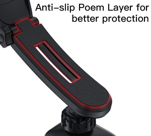 C107 Rotación de 360 grados Imán magnético flexible Tablero de instrumentos Soporte para teléfono móvil para automóvil Soporte de montaje Soporte de succión para automóvil - Product Image 4