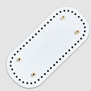 حقيبة نسائية مصنوعة يدويًا من الجلد الصناعي وسادة من الكروشيه أسفل إكسسوارات محفظة بيضاوية طويلة - Product Image 6