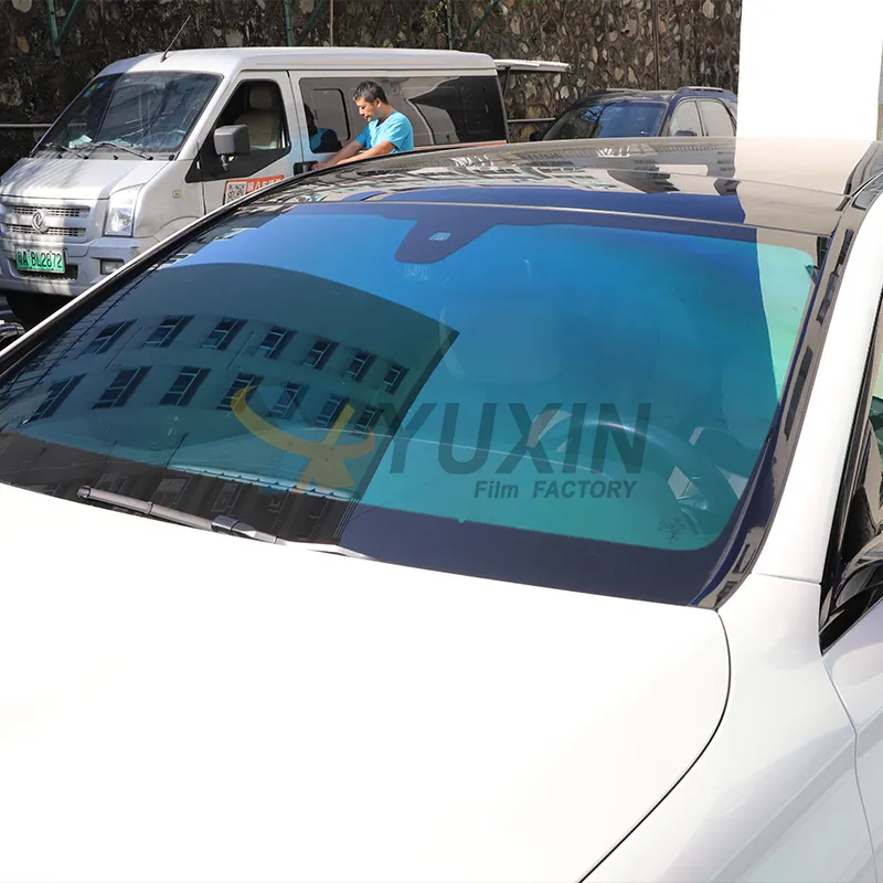 70% Film bunglon warna mobil stiker kaca depan kualitas tinggi isolasi tinggi warna mobil pelapis jendela