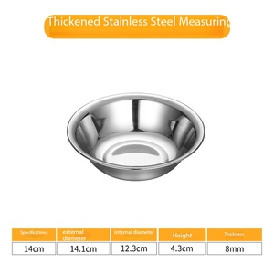 Bol rond SFB97 en acier inoxydable SUS304, poli miroir, résistant à la rouille, pour cuisine domestique, mélange et lavage - Product Image 2