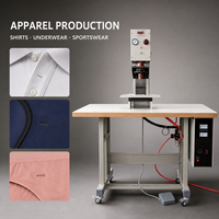 Machine de poinçonnage ultrasonique double matrice haute efficacité, une presse deux fentes, élimination automatique des déchets, pour la production de vêtements en série