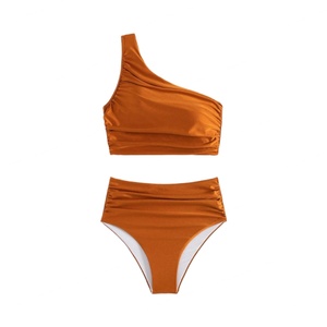 2025 Custom <b>Bikinis</b> High Hip Swimsuits Factory 2-Piece Swimwear Diamond Decoration Digital Printing Letter Fruit Geometric - Product Image 1