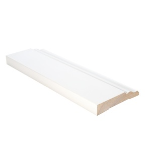 Hiện đại màu trắng primed gỗ thông <span class=keywords><strong>MDF</strong></span> trang trí nội thất mouldings không thấm nước sơn ván chân tường ván chân tường - Product Image 3