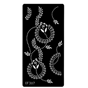 Hot Sale Factory Wholesale <strong>Beautiful</strong> Body Art Hollow Tattoo Stencil Stickers Tattoo Templates Used With <strong>Henna</strong> - Product Image 5