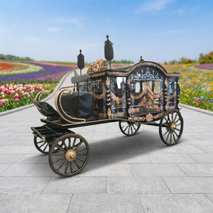 รถม้าศพสุดหรู ดีไซน์วินเทจ สำหรับงานศพ รถพ่วงศพ รถขนโลงศพ  ขาย - Product Image 1
