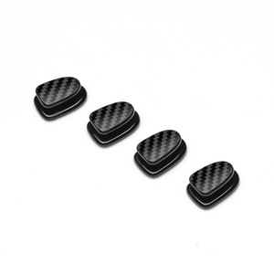 <b>Car</b> Mini <b>Hooks</b> Carbon Fiber Texture 4 Pack Traceless Strong Adhesive For Interior Storage - Product Image 5