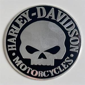 Pegatina Metálica de Calidad Superior con Diseño de Calavera para Tapa de Tanque de Combustible de Motocicleta, Emblema Decorativo de Aluminio para Cola de Coche - Product Image 2