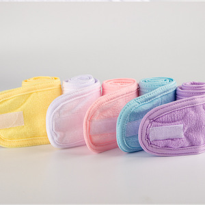 Bandeau de <span class=keywords><strong>spa</strong></span> absorbant la transpiration pour femme, motif imprimé élégant, support de cheveux confortable pour la maison, le salon de beauté et le maquillage - Product Image 4
