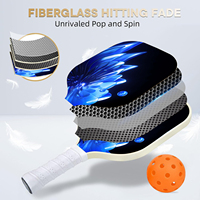 Raquette de beach tennis UP02 sans bordure, panneau en fibre de carbone nid d'abeille pour une résistance accrue, accessoire de sport de pickleball transfrontalier