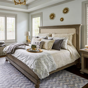 <span class=keywords><strong>Cama</strong></span> <span class=keywords><strong>Doble</strong></span> de Estilo Francés de Alta Gama, Fabricada en Roble Macizo de Estilo Retro Americano, de 1.8 m para Dormitorio Principal - Product Image 1