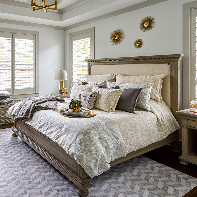 Mesita De Noche Con 2 Cajones De Madera De Roble Owen