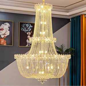 Éclairage décoratif de mariage Salon hall Décor escalier grand lustre en cristal - Product Image 6