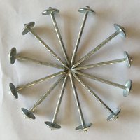 Tête de bobine galvanisé pour parapluie, 1 pièce, clou en feutre de Zinc, avec lave-linge