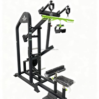 Máquina Comercial de Polea para Ejercicios de Tracción Lateral y Remo Sentado, Entrenador de Fuerza para Espalda, Estructura de Acero Reforzada, Equipo de Gimnasio Duradero
