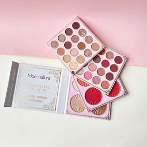 Venta al por mayor Mocoallure <span class=keywords><strong>libro</strong></span> paleta de sombras de ojos Vegano brillo Alto pigmento maquillaje multicromo Personalizado Sombra de ojos imprimación Maquillaje conjunto - Product Image 1