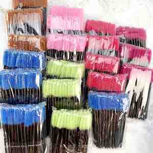 Brosse à cils diamantée pas chère, prix d'usine pour salon de beauté, outil de maquillage, fournitures d'extension, baguettes à paillettes, brosse à cils en cristal - Product Image 1