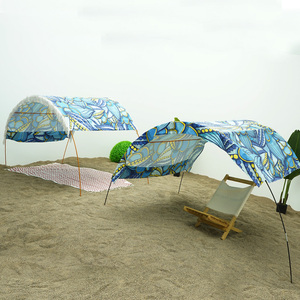 Tùy chỉnh OEM thiết kế sang trọng bông rìa ngoài trời mùa hè du lịch gia đình UV bảo vệ <span class=keywords><strong>Sun</strong></span> <span class=keywords><strong>Shade</strong></span> tán bãi biển nơi trú ẩn với tua - Product Image 2